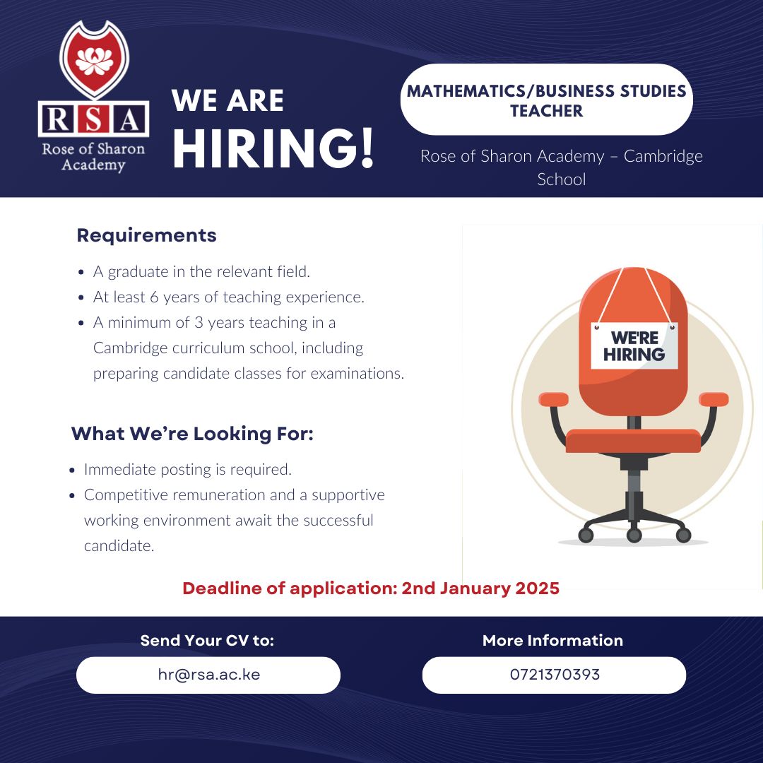 Mathematics/ Business Teacher
